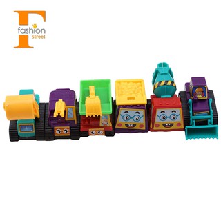 Set 6 đồ chơi xe tải mini thú vị độc đáo cho bé