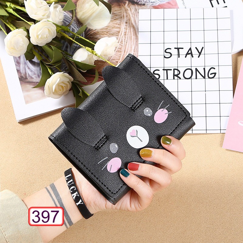 VÍ NGẮN NỮ CẦM TAY HÌNH MÈO MÁ HỒNG DỄ THƯƠNG 397 CỰC HOT | BigBuy360 - bigbuy360.vn