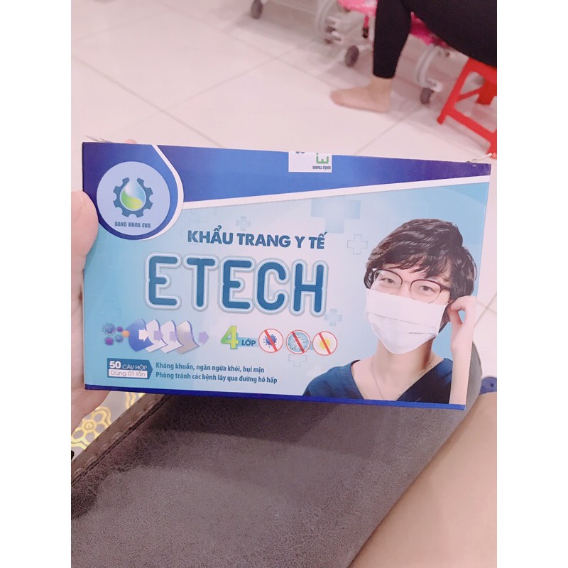 3 hộp khẩu trang ETECH ( 4 lớp )
