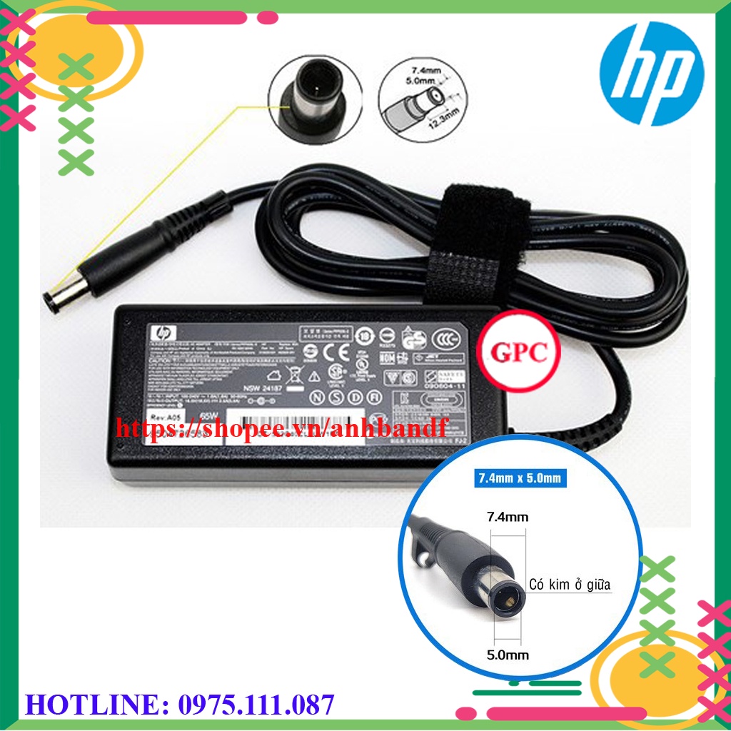 Sạc Laptop HP chân kim to 18.5V - 3.5A loại tốt (FREE SHIP ĐƠN TỪ 50K)