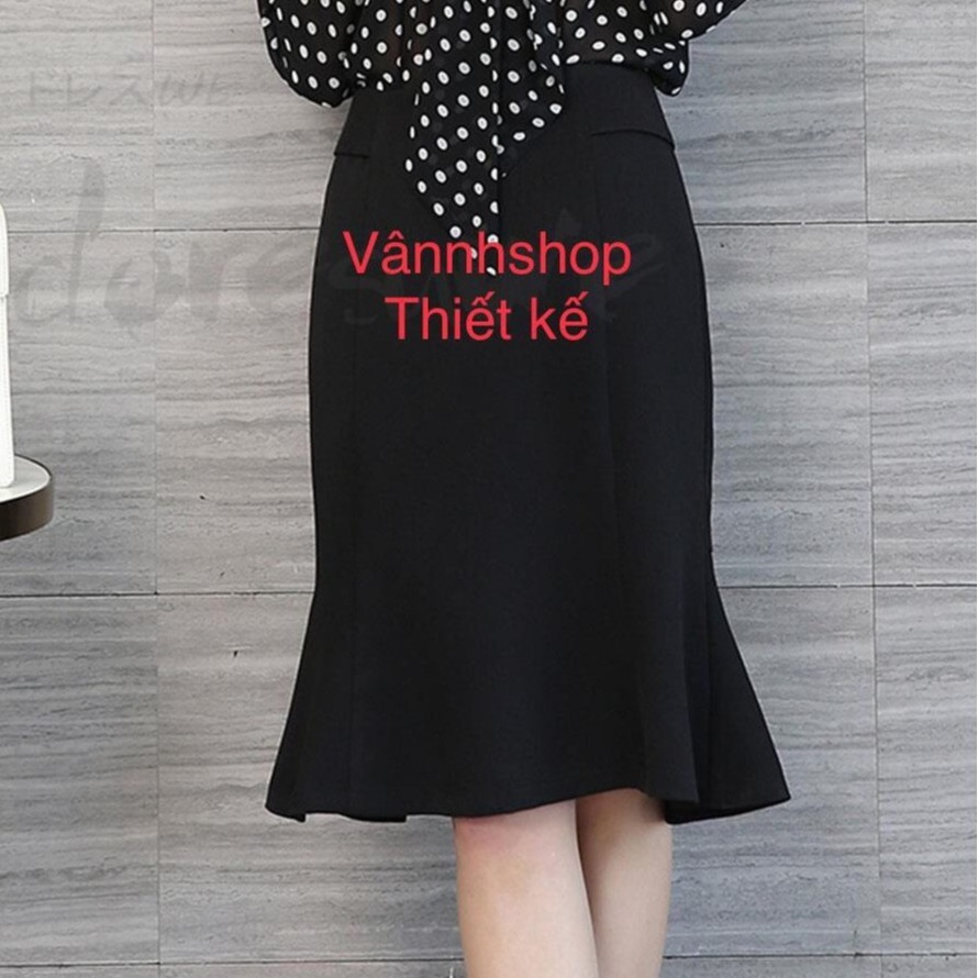 Chân váy công sở💐 hàng thiết kế  VannhShop💐chân váy đuôi cá sang trọng MS 007 chất liệu vải nhập kèm ảnh thật | BigBuy360 - bigbuy360.vn