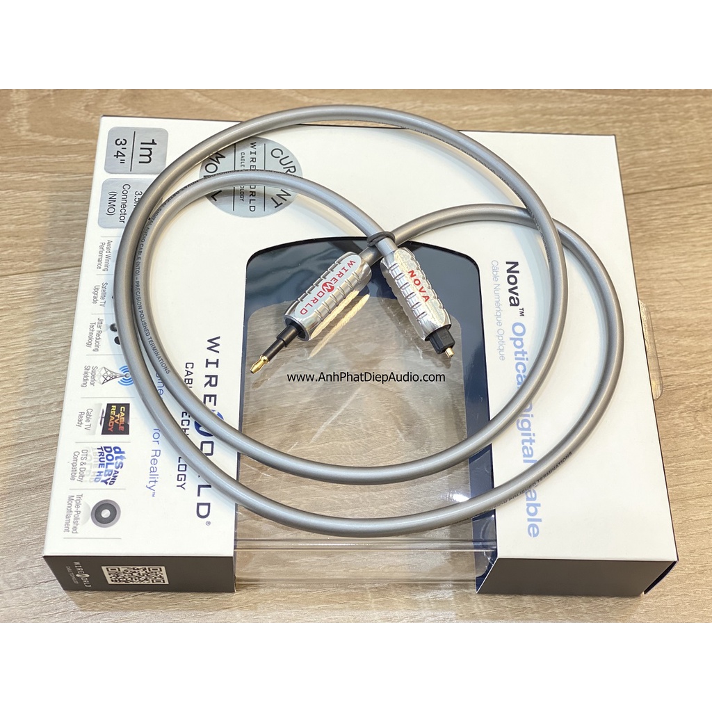 Dây optical WIREWORLD Nova Toslink to 3.5mm Optical Audio Cables