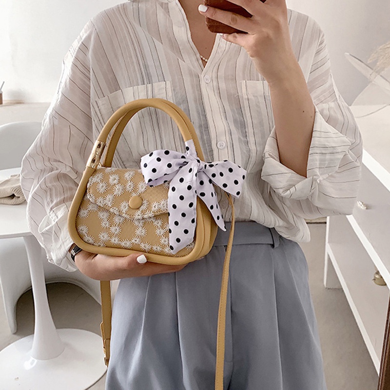 Túi Đeo Vai Vải Lụa Thêu Họa Tiết Phong Cách Pháp Thời Trang Cho Nữ