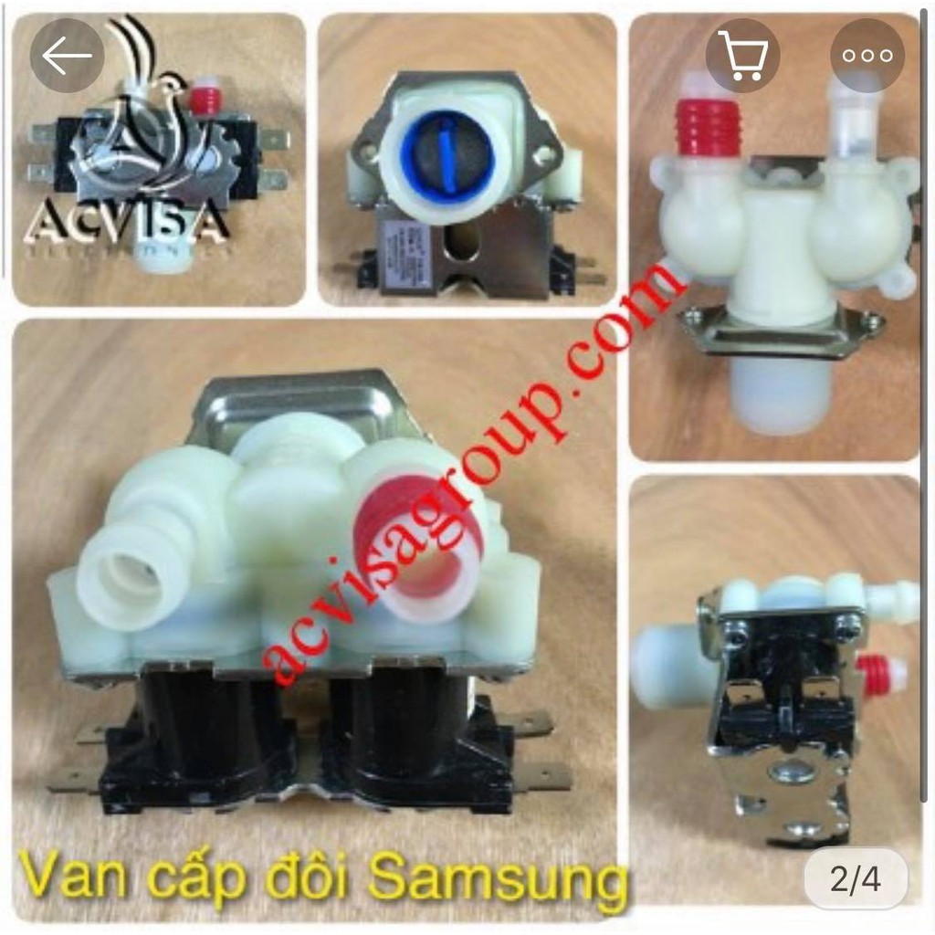 Van cấp nước đôi máy giặt Sanyo, Samsung, Toshiba, Electrolux, Panasonic