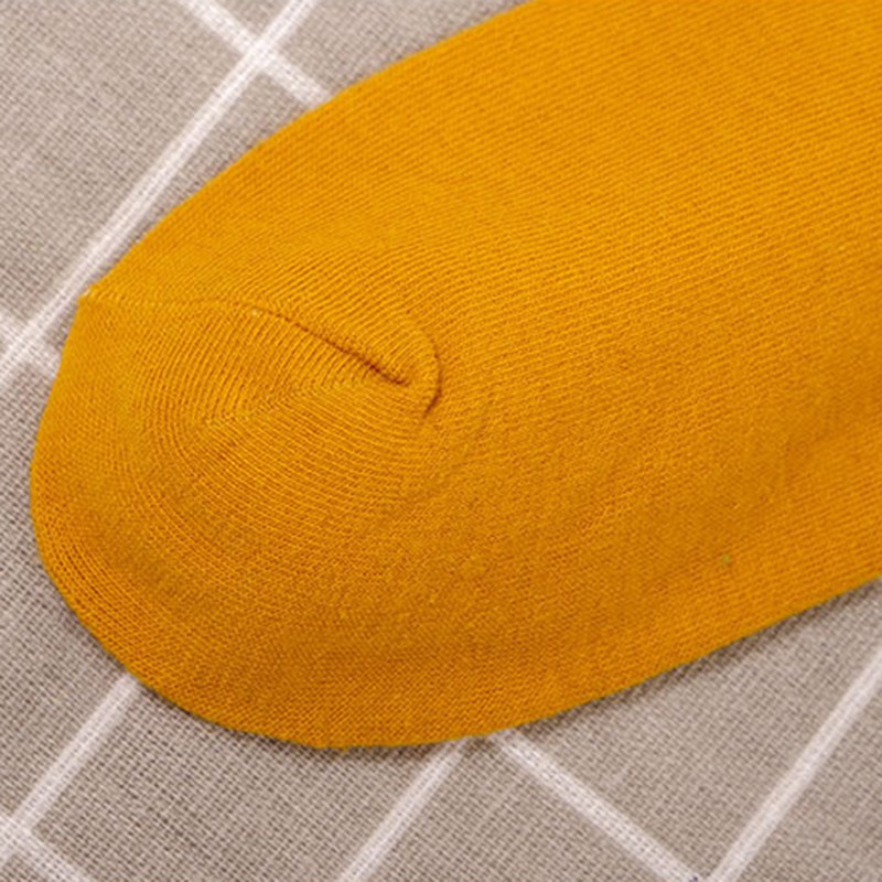 Women Harajuku Solid Color Breathable Elastic Casual Socks