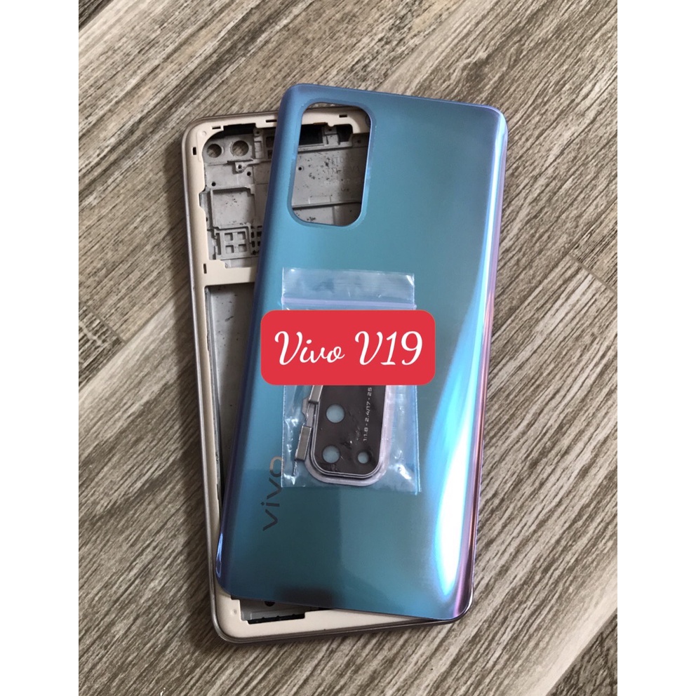 Bộ vỏ Vivo V19 bộ zin kèm kính camera. nút bấm