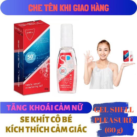 Gel bôi trơn Shell Pleasure 60G, gel bôi trơn tăng khoái cảm kích thích cho nữ - Exper