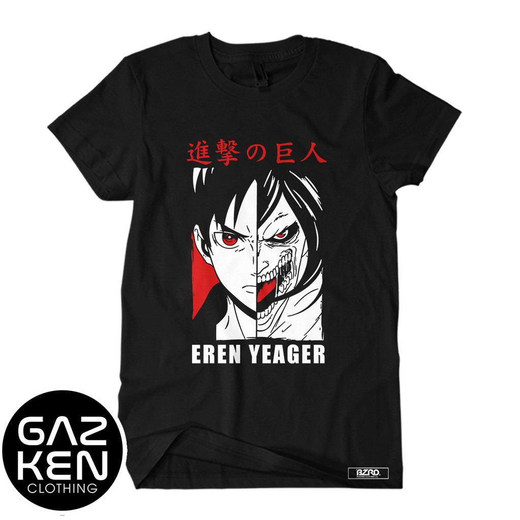 🔥HOT🔥 Áo thun Eren Yeager Jaeger Attack on TItan - mẫu áo ANime cực ngầu