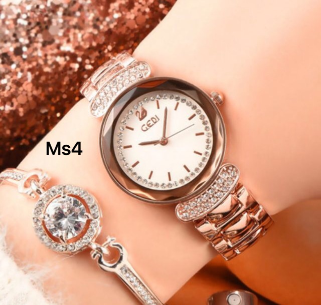 (Thanh lý 179k--&gt; 139k) Đồng Hồ Nữ GEDI 9096 Chính Hãng Dây Thép Đặc Cam Kết Không Gỉ