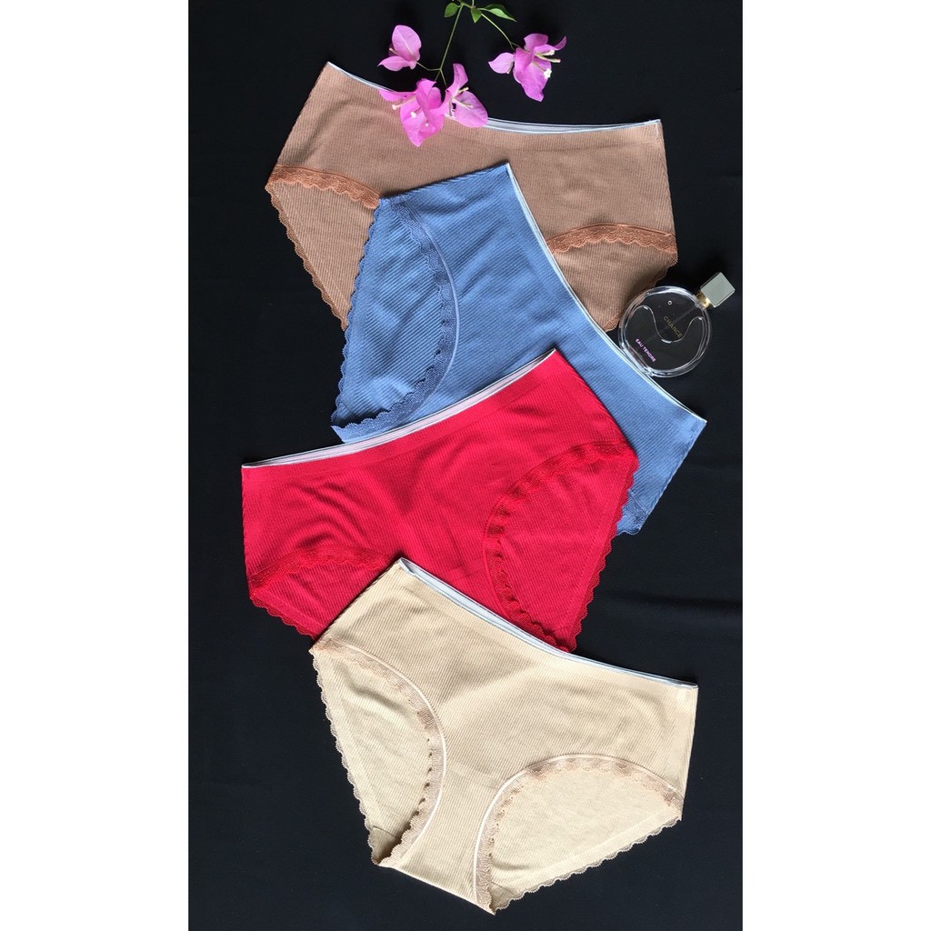 Quần lót nữ cạp cao cotton không đường may | BigBuy360 - bigbuy360.vn