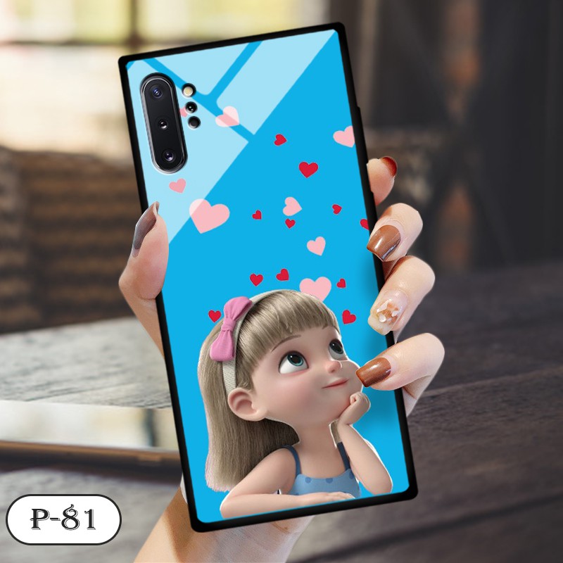 Ốp kính in hình cute SAMSUNG NOTE 10 PLUS