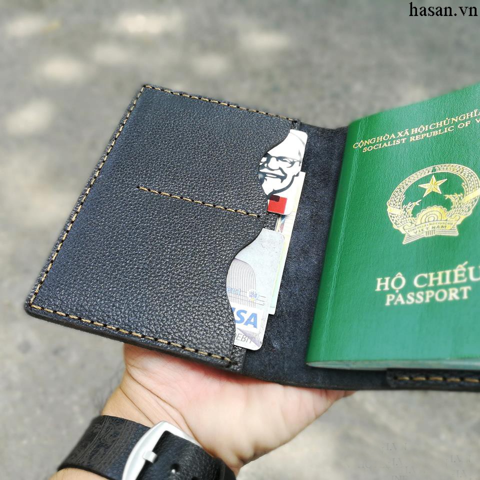 Ví passport handmade da thật cao cấp