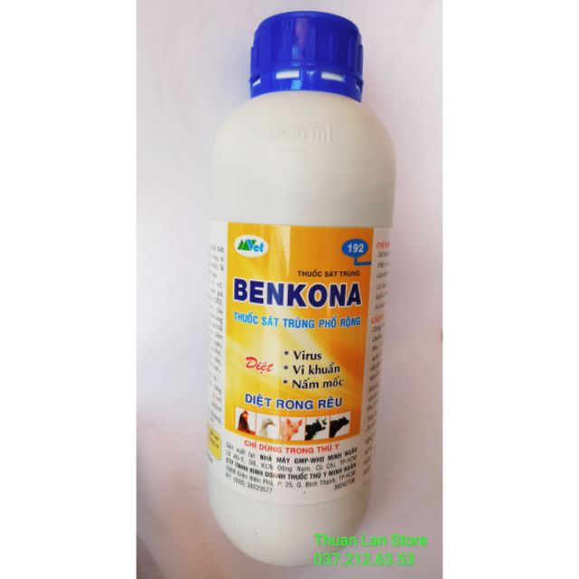 BENKONA 1000ml - Thuốc Trị Nấm, Sát Khuẩn