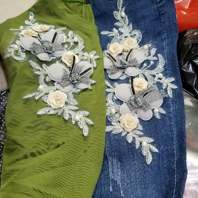 Combo Sét jean thiêu hoa cao cấp