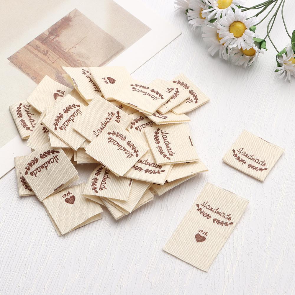 Set 50 Nhãn Dán Quần Áo Đan Len DIY Hình Chú Cừu Dễ Thương Xinh Xắn
