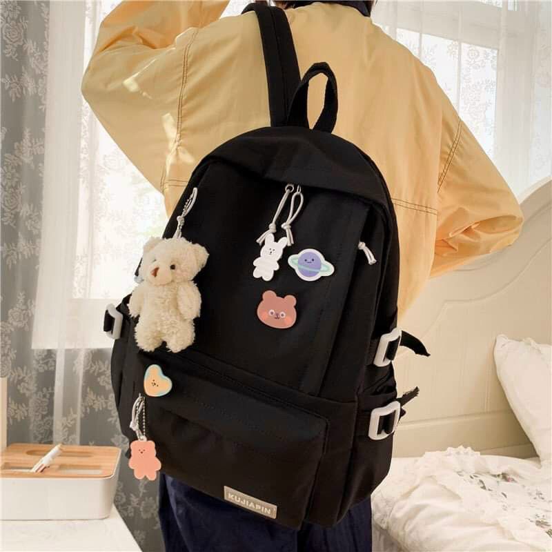 Balo học sinh QC loại 1 y hình kèm phụ kiện