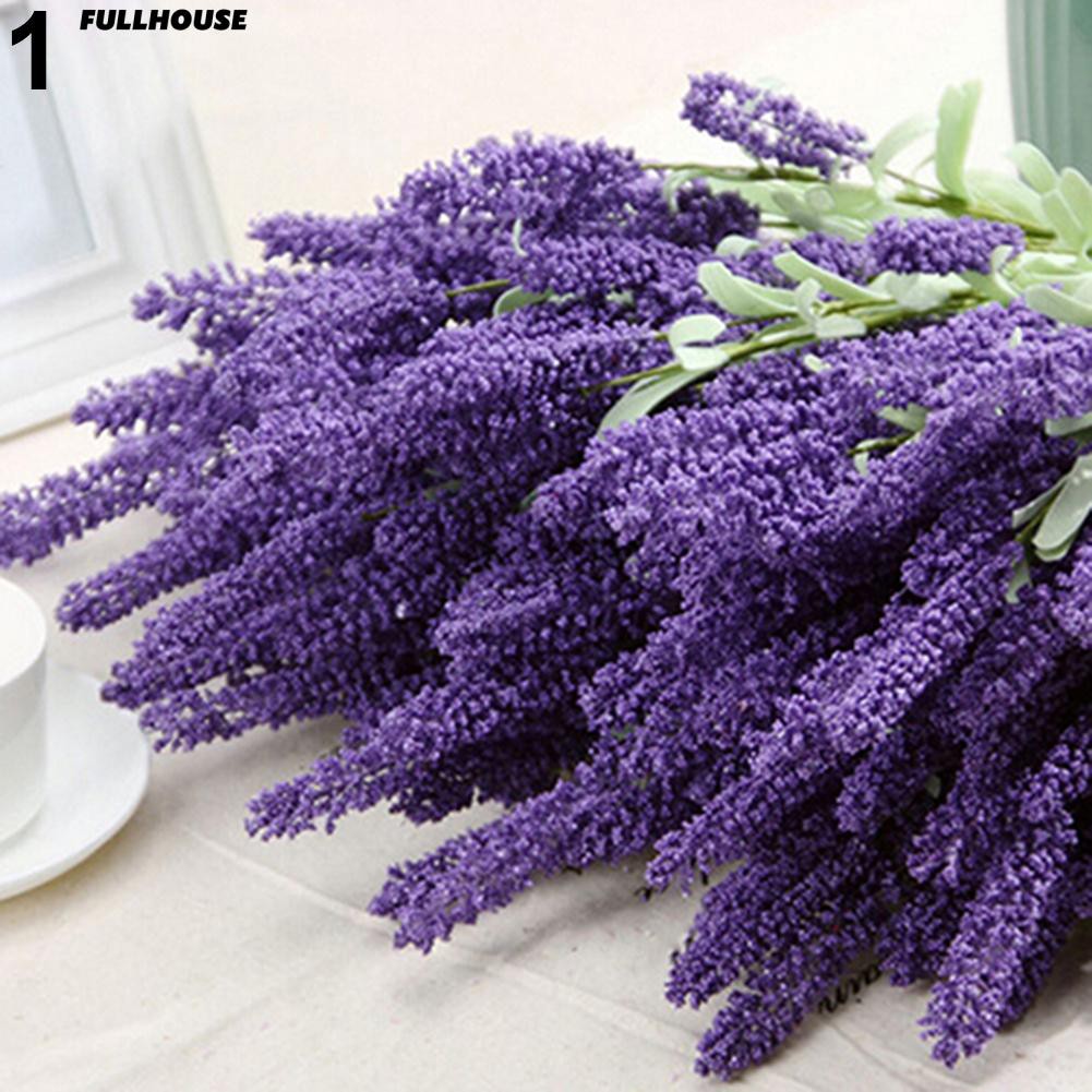 Bó 12 hoa lavender giả để trang trí nhà , đám cưới