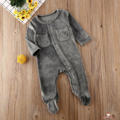 Bodysuit Romper Vải Nhung Cho Các Bé Nhỏ Sơ Sinh