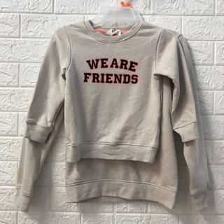 Áo sweater HM trẻ em màu trà sữa dễ phối đồ
