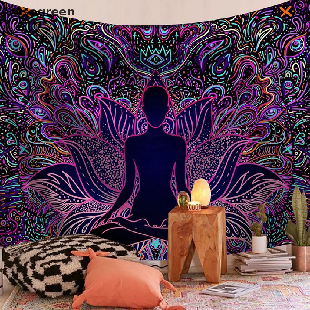 Thảm Treo Tường Phong Cách Ấn Độ Mandala Hippie Gypsy Bohemian Tốt