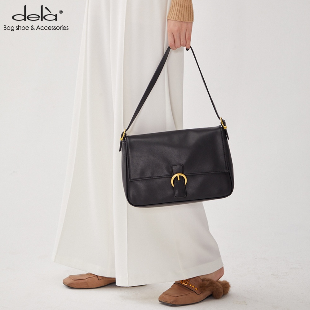 Dela Túi Xách tote Đeo Vai Mềm Mại Cổ Điển 2022 Sức Chứa Lớn Dễ Phối Đồ