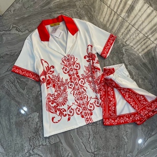 PYJAMA CỘC ĐÙI CLC TRÚC ĐỎ XINH