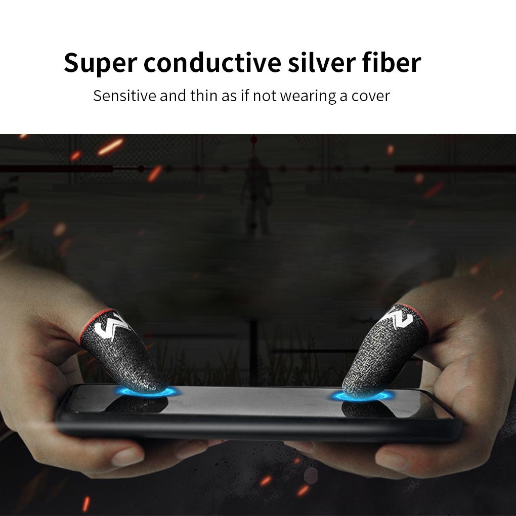 1 Đôi Găng Tay Nylon Co Giãn Thoáng Khí Bảo Vệ Ngón Tay Chống Mồ Hôi Khi Chơi Game