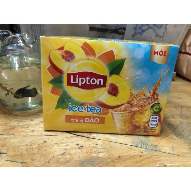 Trà Lipton Đào hộp 16 gói (GIÁ TỐT )