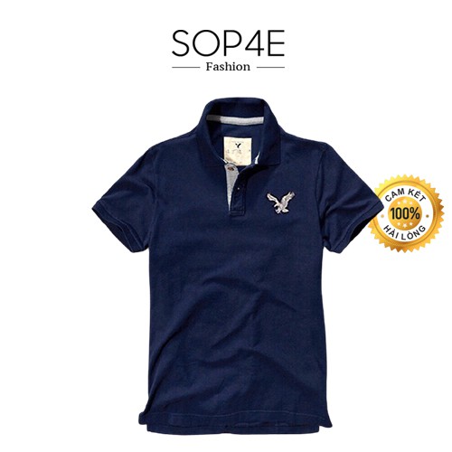 Áo thun nam trơn cổ bẻ Đại bàng Ame Sop4E Fashion | BigBuy360 - bigbuy360.vn