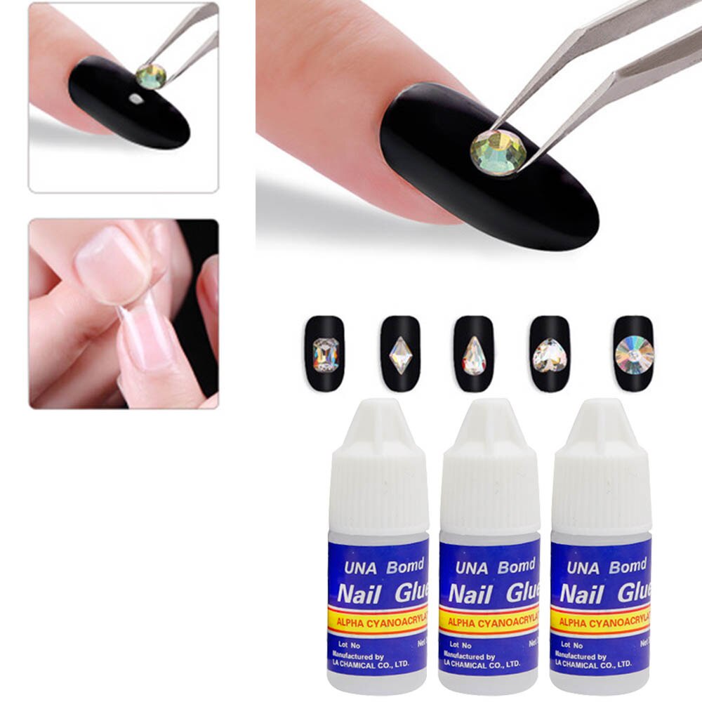 [Hàng mới về] Keo dán móng tay acrylic đính đá 3d nhanh khô