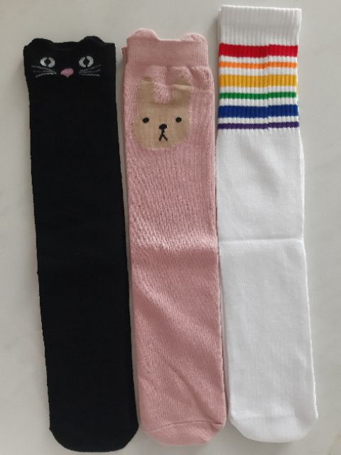 ĐÔI VỚ DÀI TỚI GỐI HÌNH THÚ ĐÁNG YÊU CHO BÉ GÁI TỪ 3T ĐẾN 10 TUỔI - chỉ có 1 size