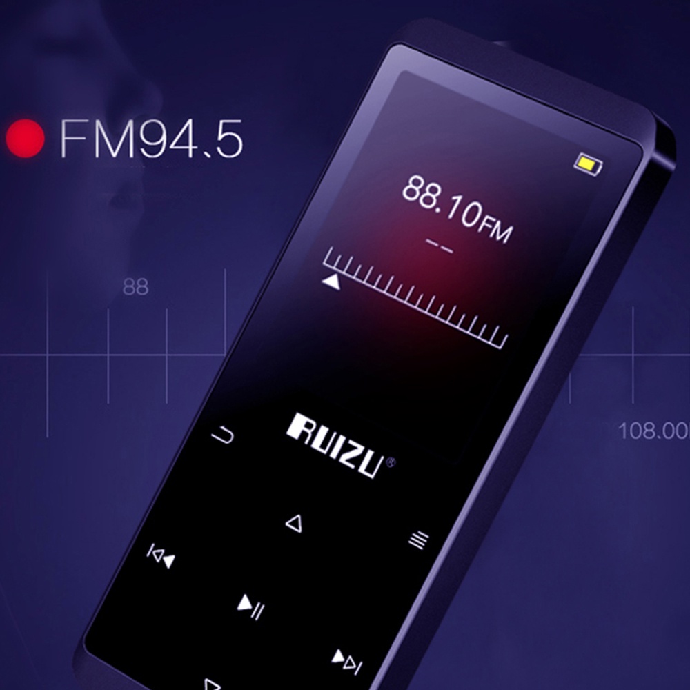 Máy Nghe Nhạc MP3 FAAEAL RUIZU D02 Bluetooth Màn Hình Cảm Ứng Thông Minh HiFi MP4 Kèm Loa