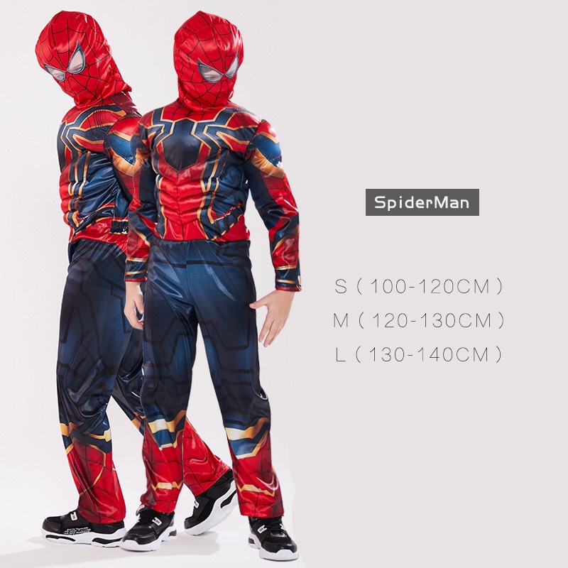 Bộ Quần Áo Hóa Trang Halloween Cosplay Captain America, Ironman, Hulk Cho Bé - Trang phục Halloween Trẻ Em Siêu Ngầu