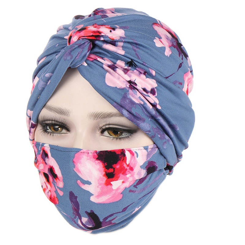 Set 2 Mũ Trùm Đầu Co Giãn Phong Cách Hồi Giáo Dùng Khi Ngủ Tại Nhà