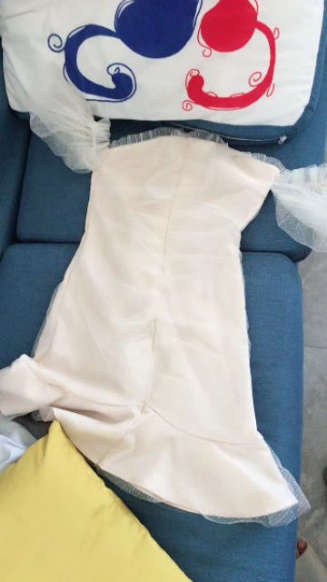 Hàng order Váy ren trễ vai kèm ảnh thật