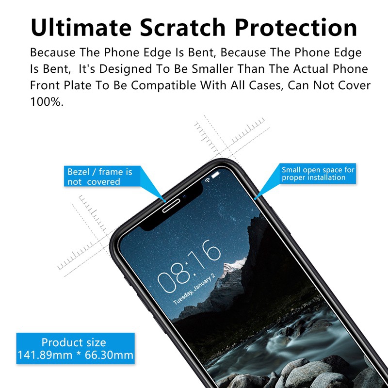 Kính cường lực 9H cho iPhone 11 Pro Max XSMax XS X XR 8 7 6 6s Plus 11 11Pro 11ProMax