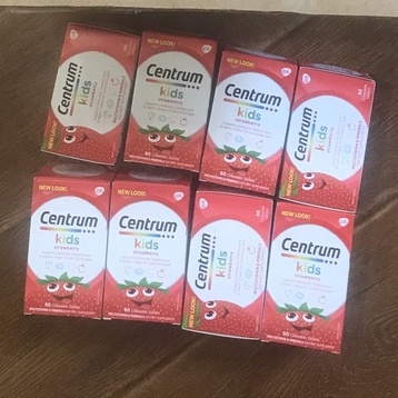 Multi Vitamin tổng hợp cho trẻ em Centrum Kids Strawberry 60 viên của Úc