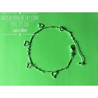 Lắc chân dây đơn trái tim