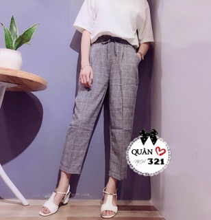 Quần baggy caro