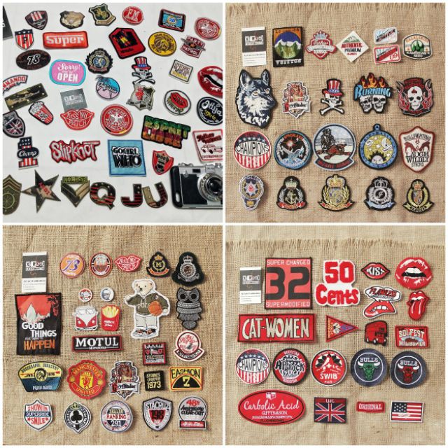 -HÀNG NHẬP KHẨU  Sticker lô gô , patches ủi , miếng thêu dán vào quần jean , áo khoác Liên hệ mua hàng 084.209.1989