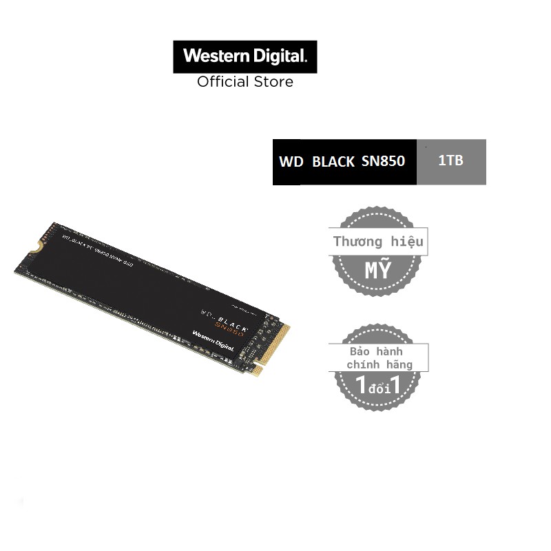  Ổ Cứng SSD WD Black SN850 1TB - WDS100T1X0E