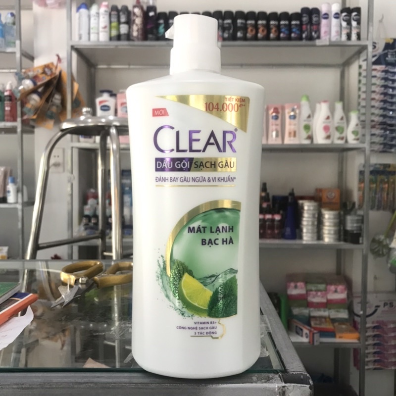 Dầu Gội Sạch Gầu Clear Bạc Hà 880g