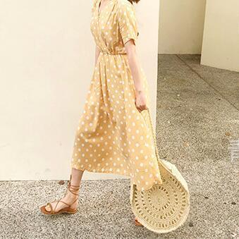 Túi xách đeo vai Labonia bằng cói dạng lưới thời trang đi biển