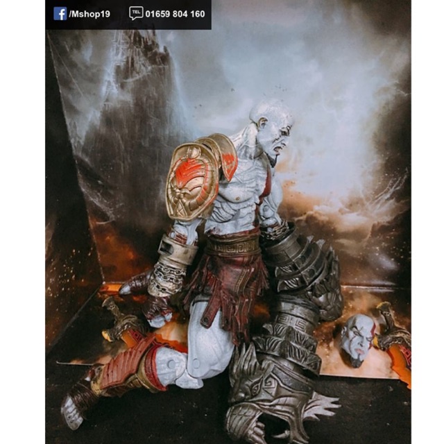Mô hình Kratos God of War GOW hãng NECA - Avengers PS3 PS4