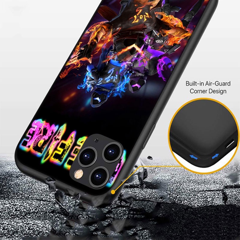 Ốp Điện Thoại Silicon Dẻo In Hình Game Free Fire FO27 Cho iPhone 5 5S 6 6S 7 8 11 Pro Max Plus SE XR