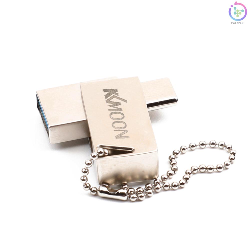 KKmoon USB Flash Drive USB3.0 Type-C Mini Portable U Disk 64GB Pendrives Pen Drive Silver for Phone PC Laptop