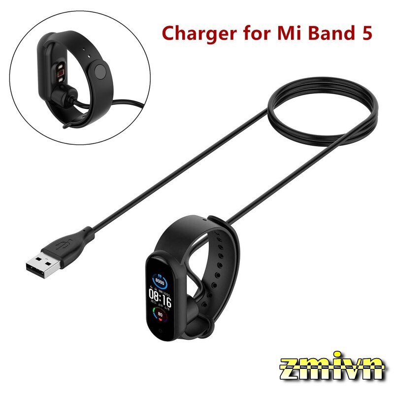 Cáp sạc / Cáp sạc kẹp cho Xiaomi Mi Band 5 hàng chuẩn SIKAI