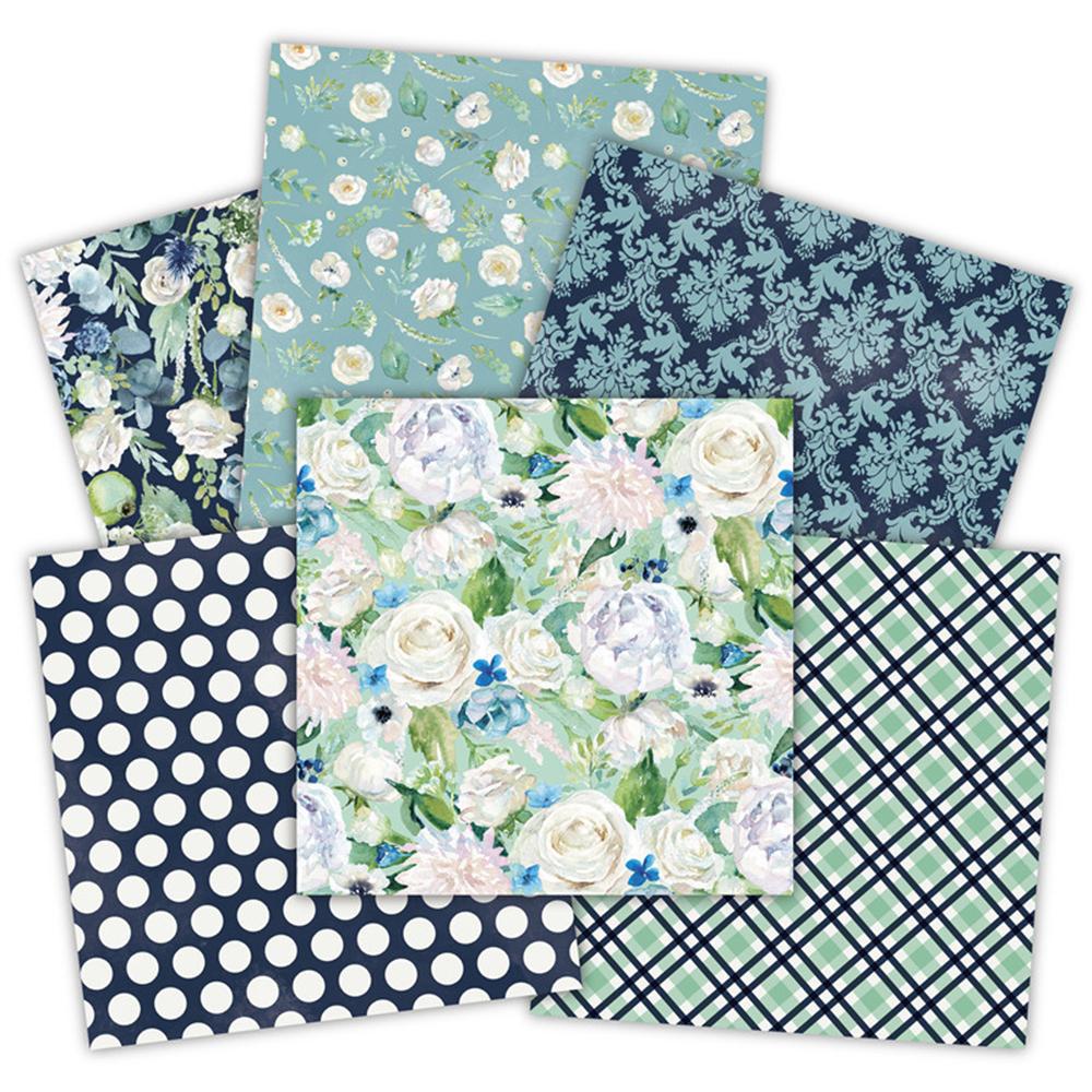 Set 24 Tờ Giấy Thủ Công Họa Tiết AUGUSTINE