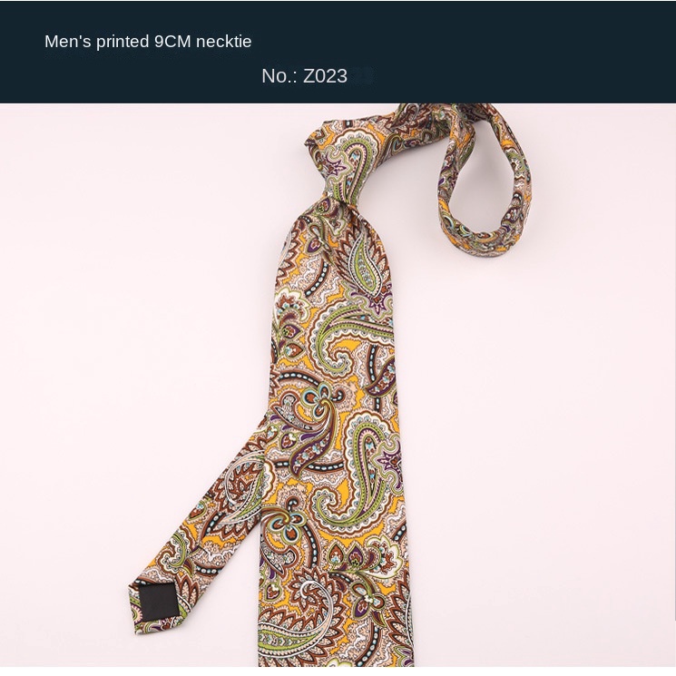 Cà Vạt Bản Rộng 9cm Phong Cách retro Lịch Lãm Cho Nam Nữ