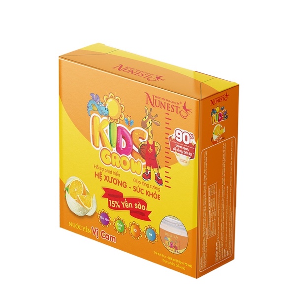 Nước yến sào cao cấp Nunest kids cho trẻ em (Lốc 6 lọ x 70ml)